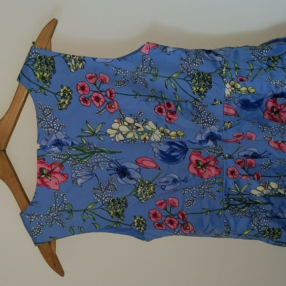 RSVP by Talbots Women's Size 2P Floral Print Sleeveless Lined Dress w/Pockets - Picture 8 of 13